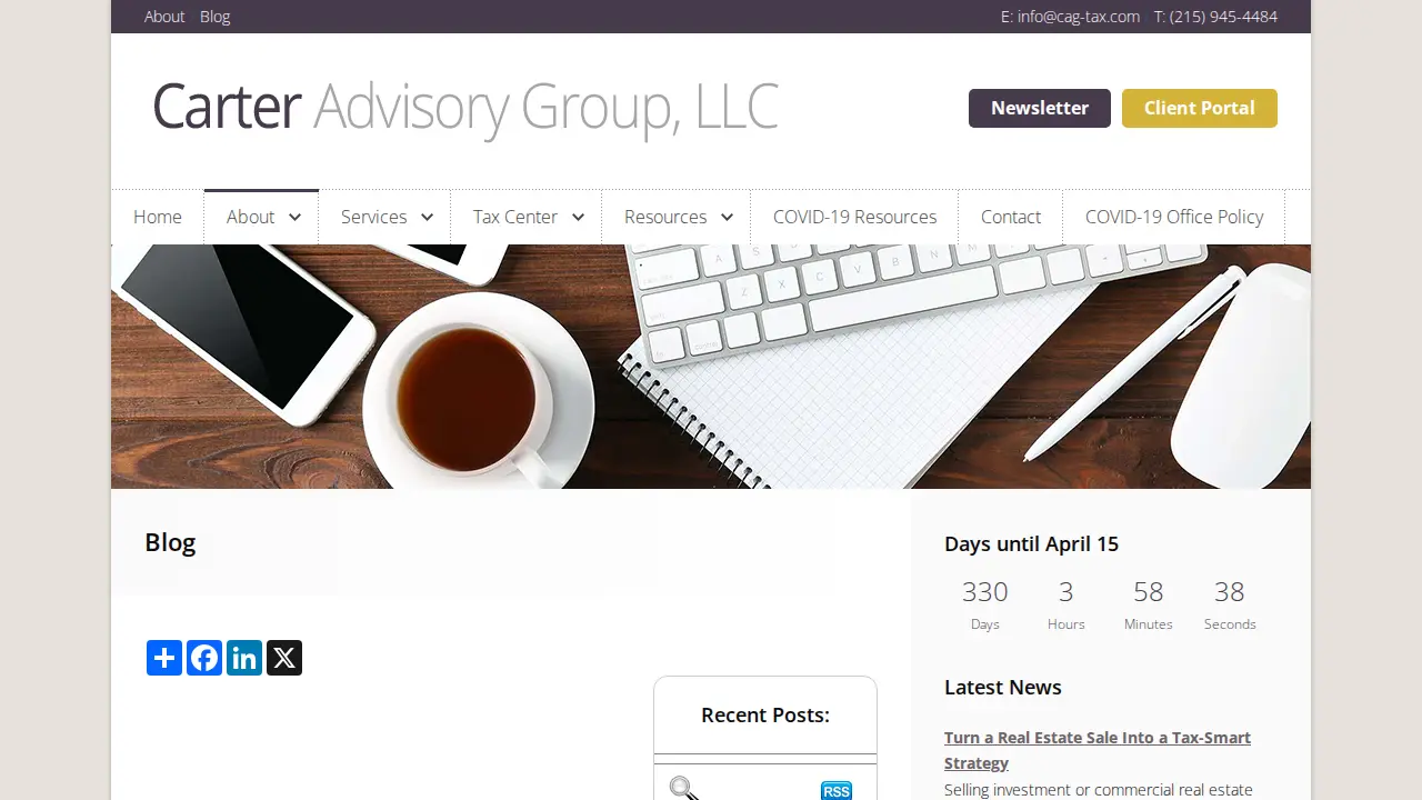 Carter Advisory Group LLC page