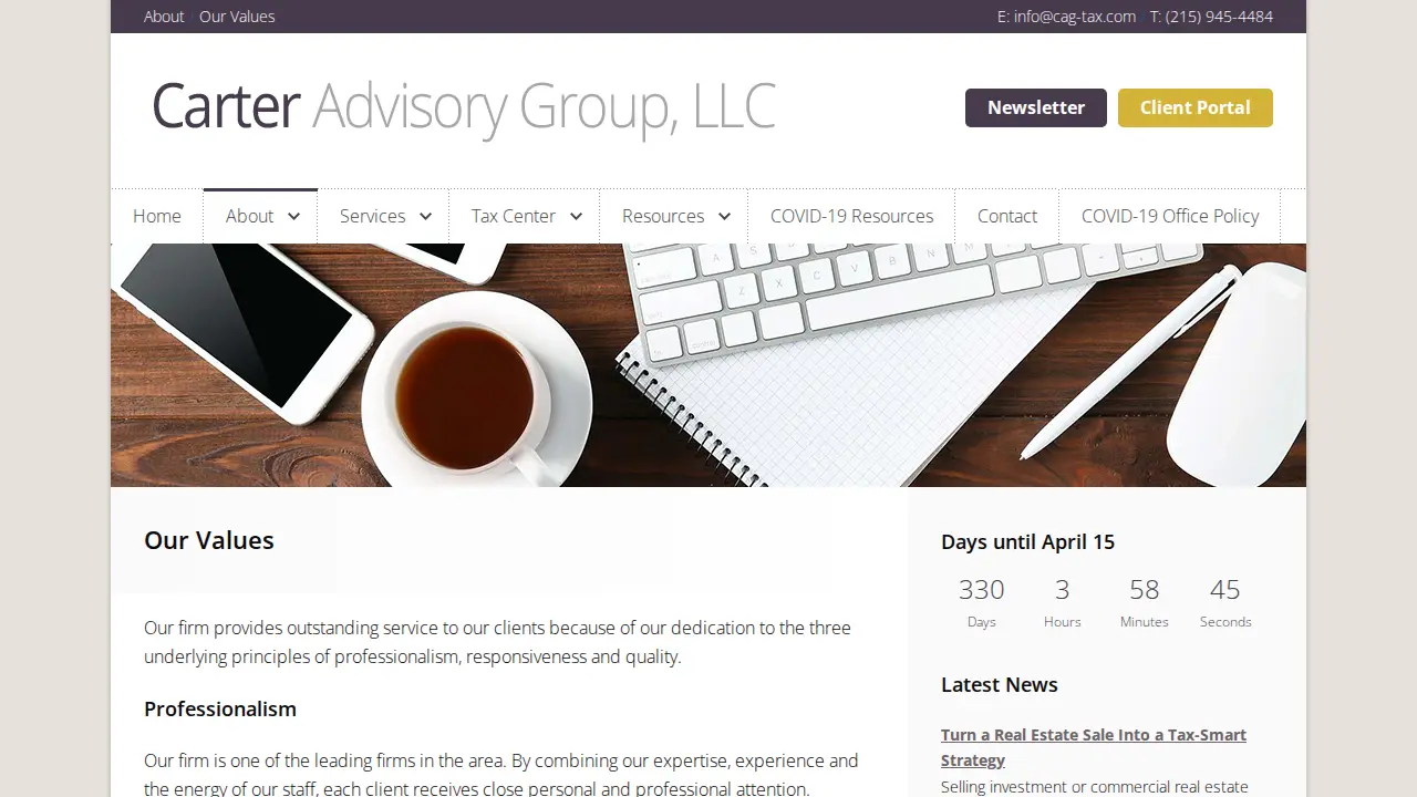 Carter Advisory Group LLC page