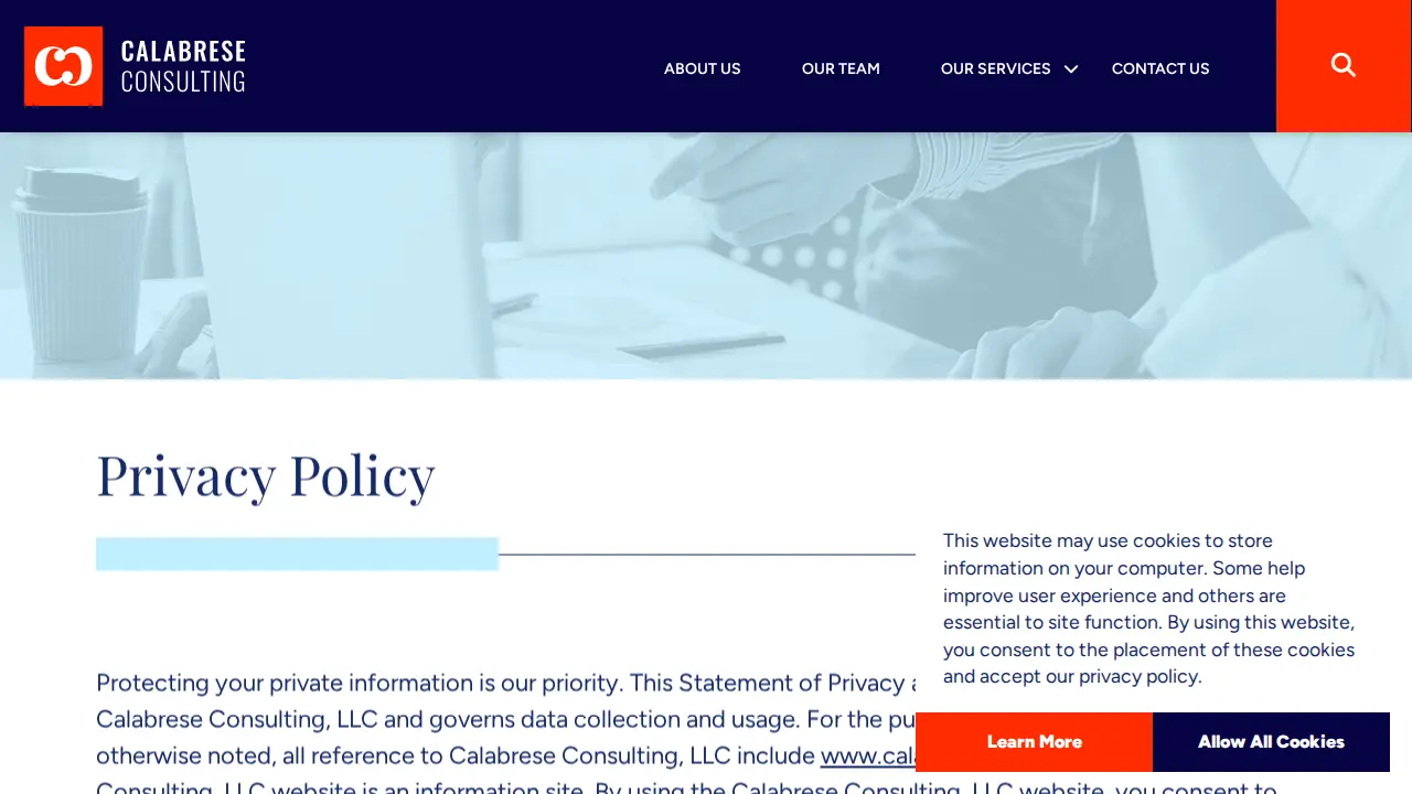 Calabrese Consulting, LLC page