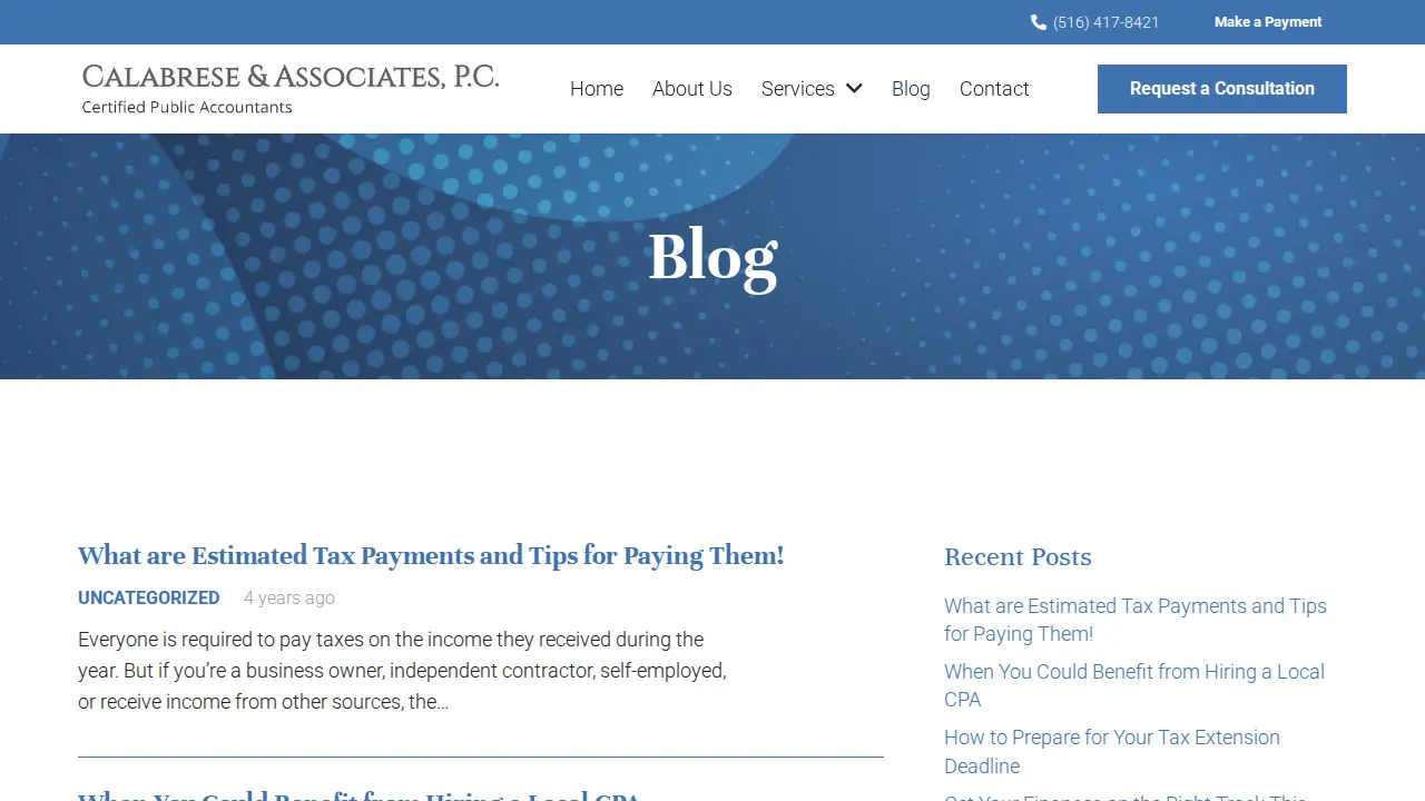 Calabrese and Associates CPA, P.C. page