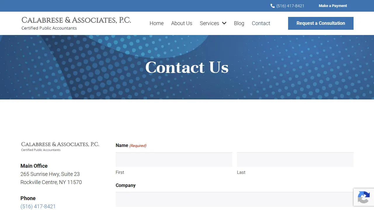 Calabrese and Associates CPA, P.C. page