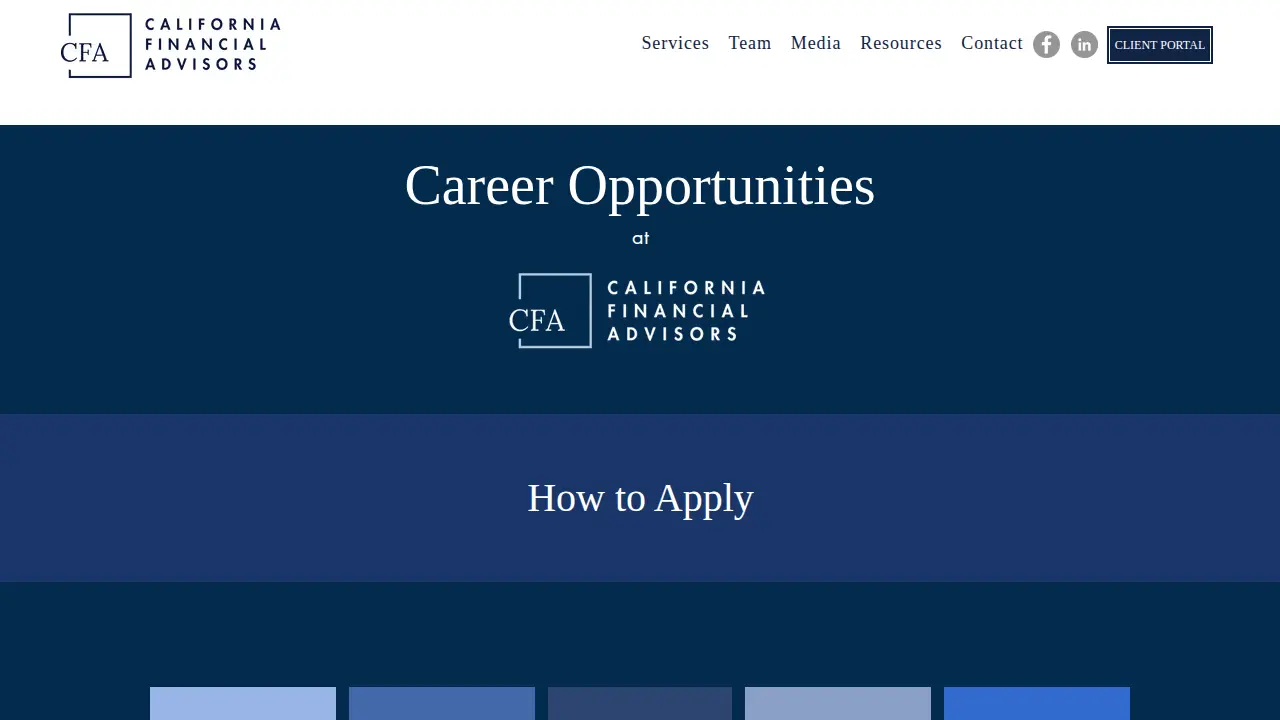 California Financial Advisors page