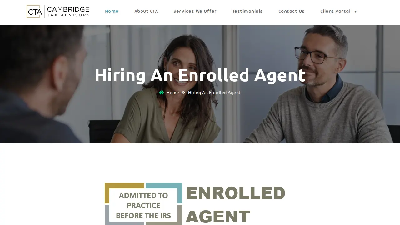 Cambridge Tax Advisors page