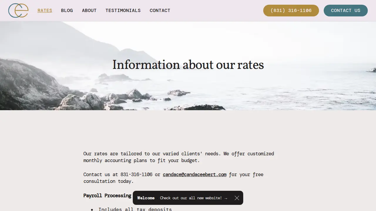 Candace Ebert & Company page