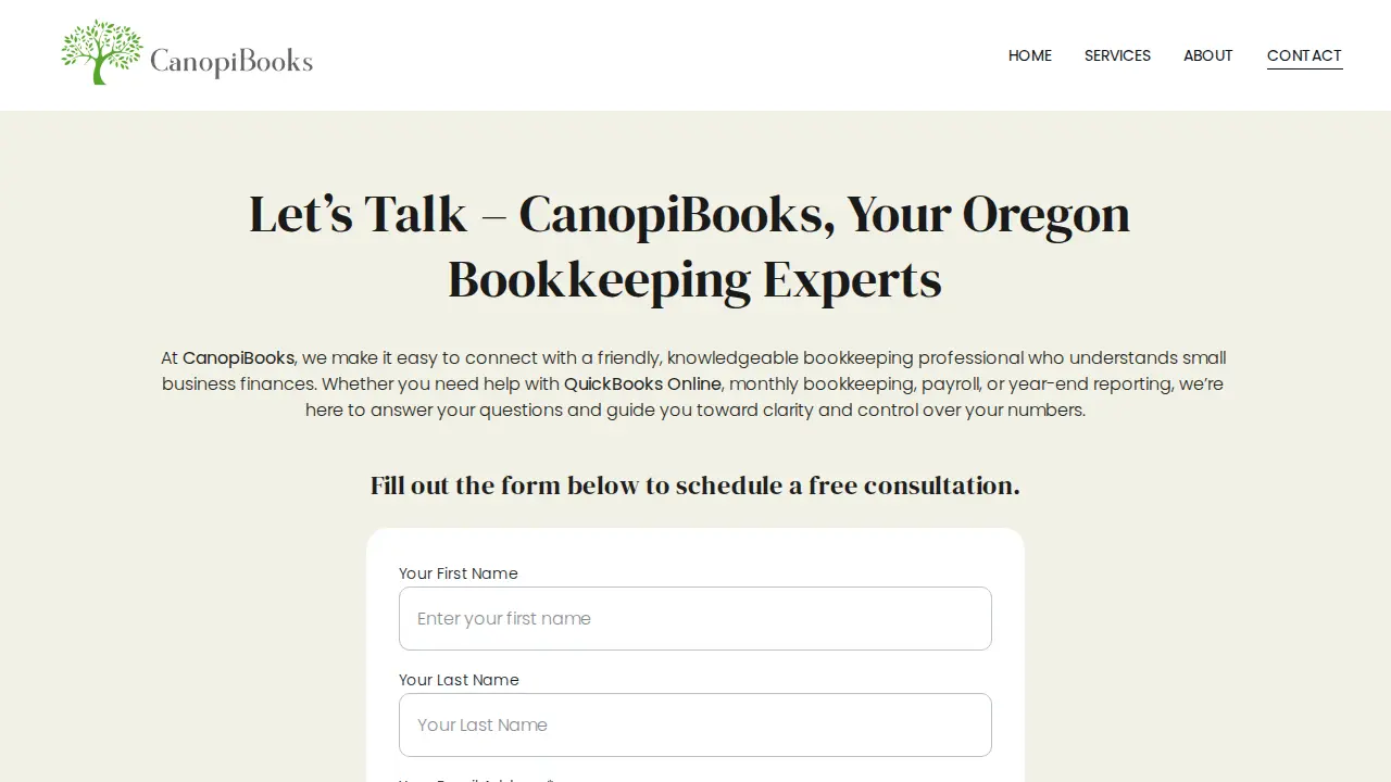 CanopiBooks page