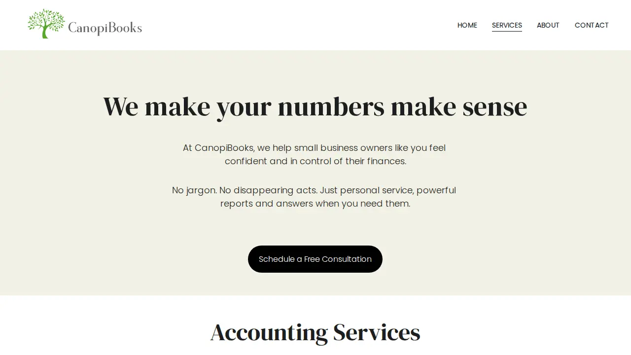 CanopiBooks page
