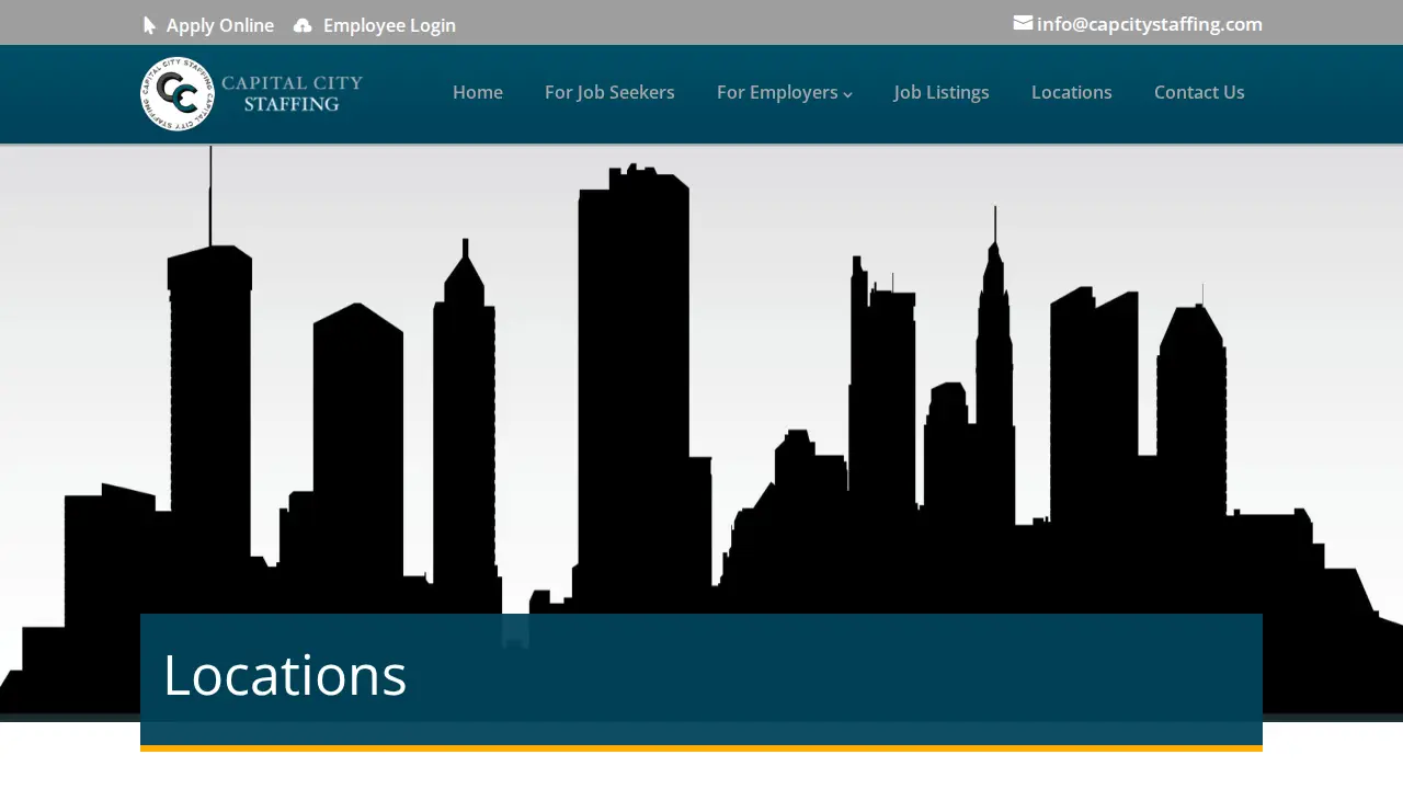 Capital City Staffing Solutions page