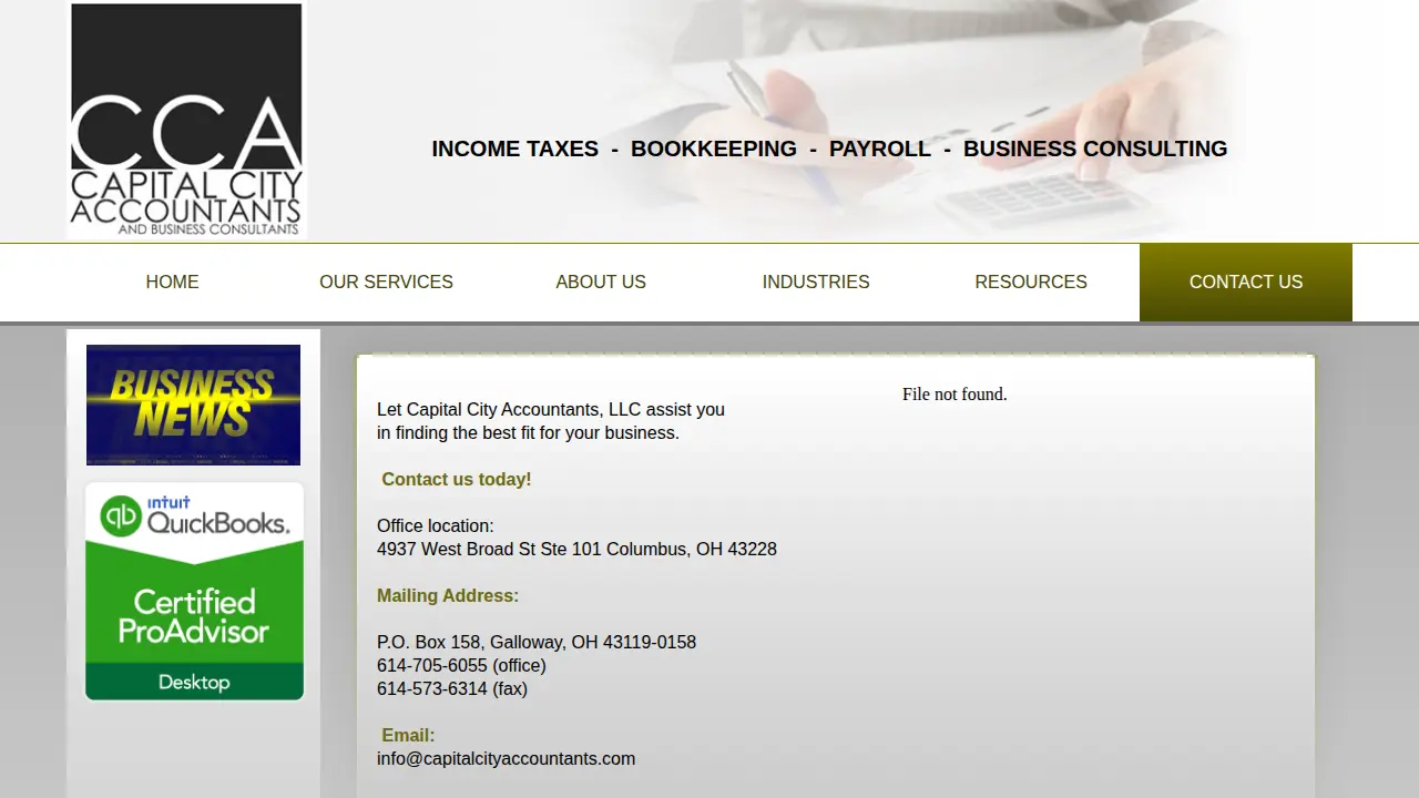 Capital City Accountants LLC page