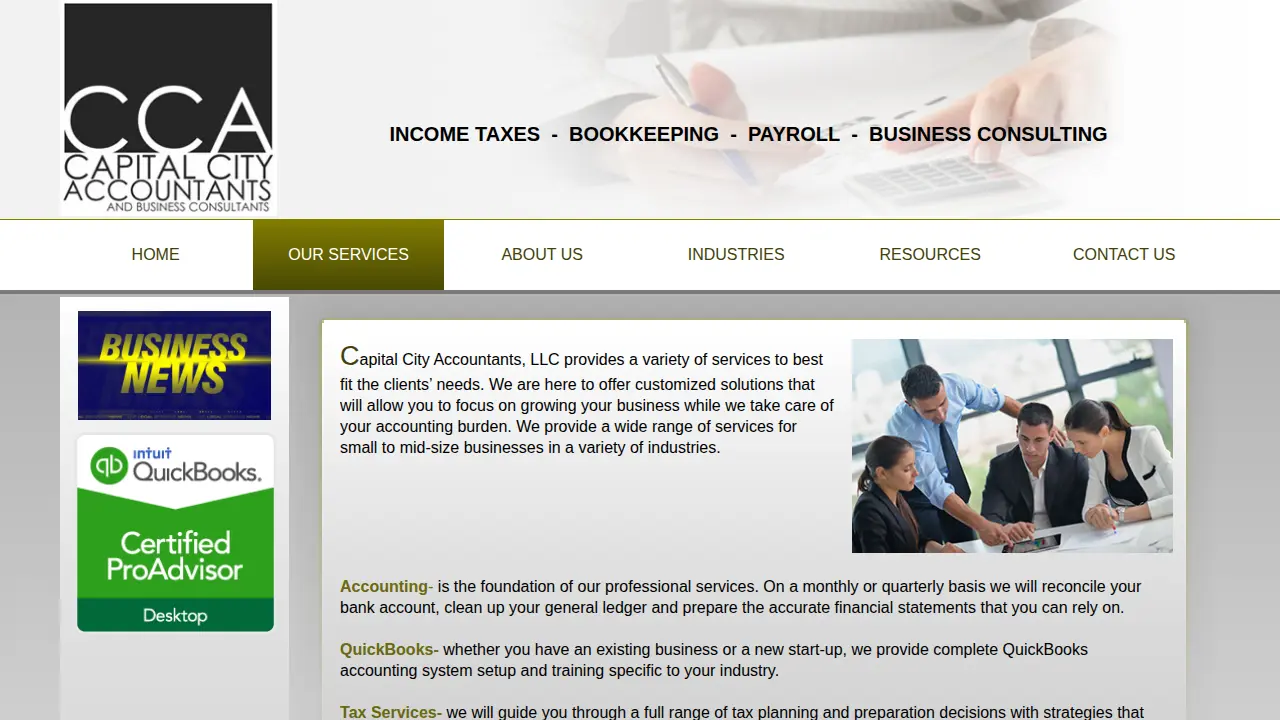 Capital City Accountants LLC page