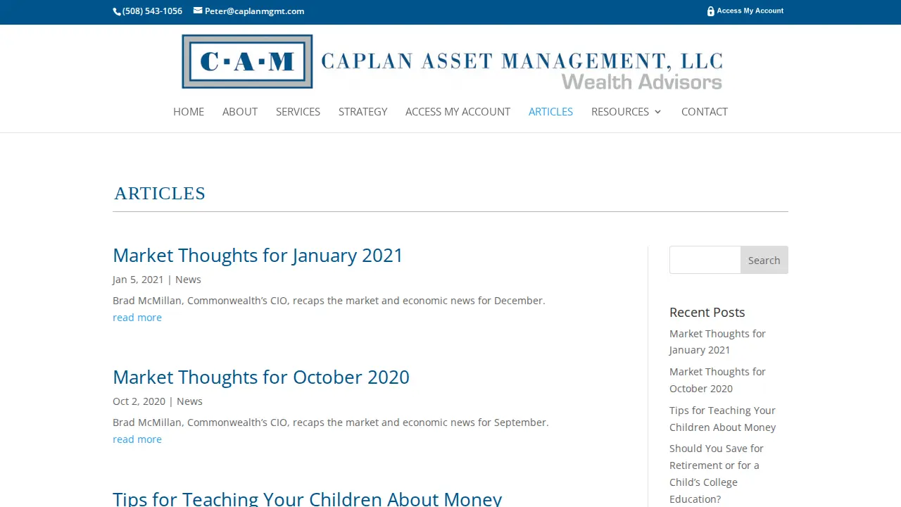 Caplan Asset Management LLC page