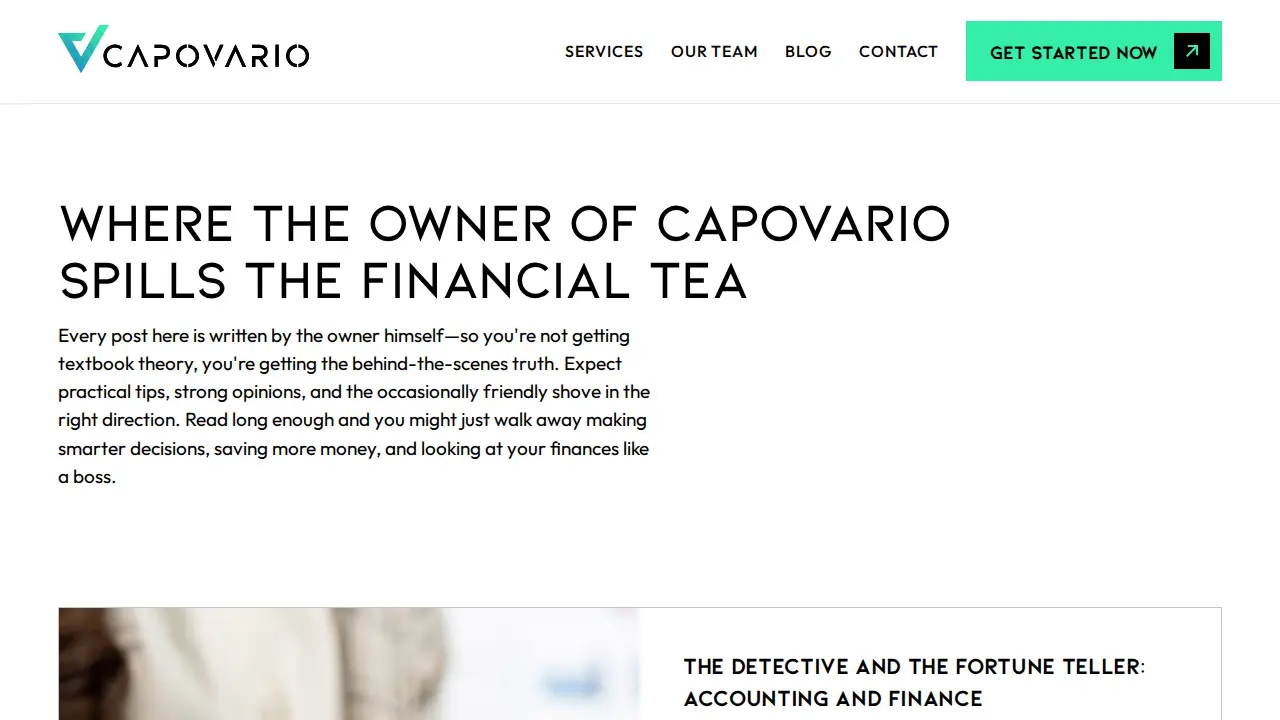 Capovario page