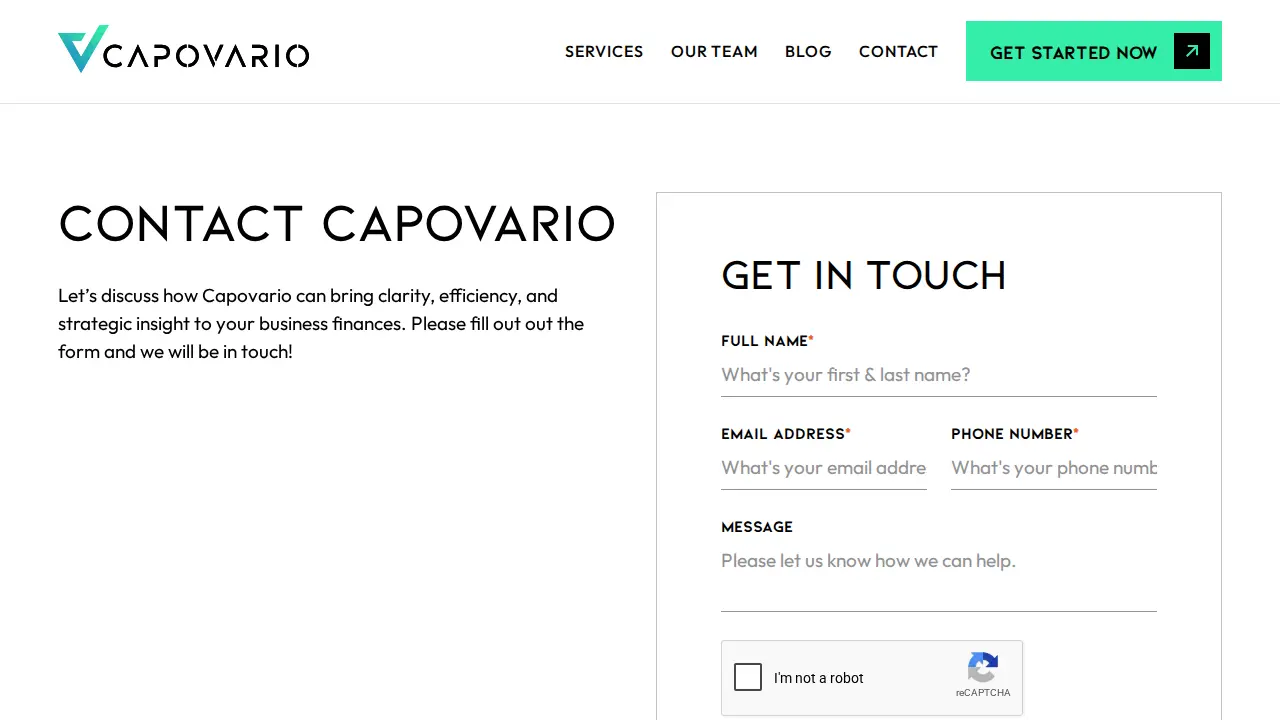 Capovario page