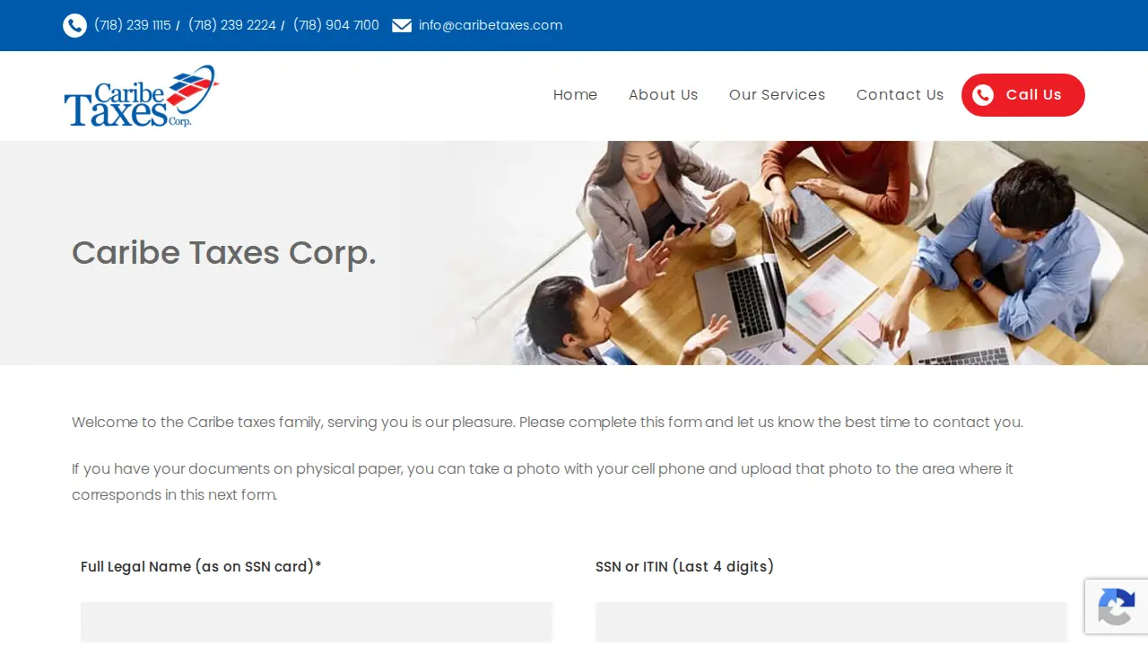 De Caribe Tax Services Inc page