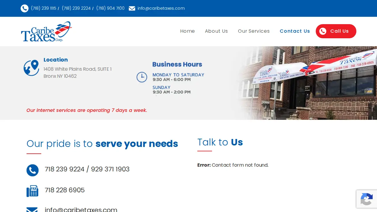 De Caribe Tax Services Inc page