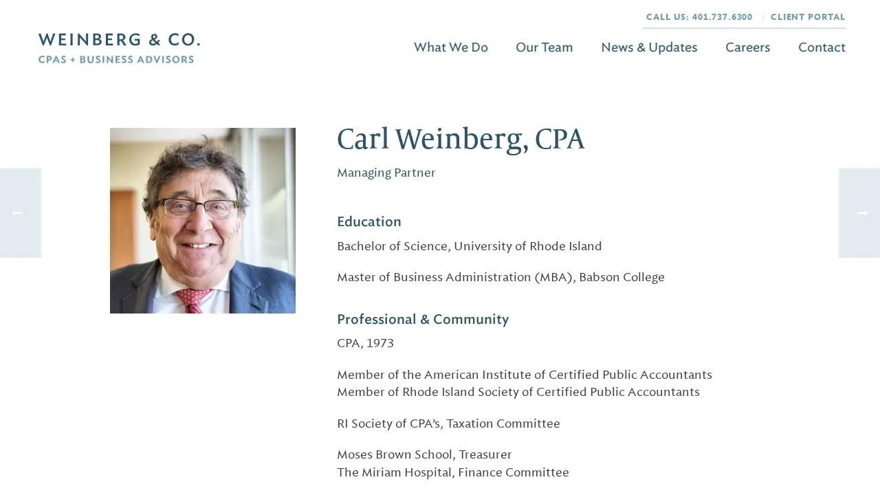 Carl Weinberg & Co: Iacobucci Jr Thomas A CPA page