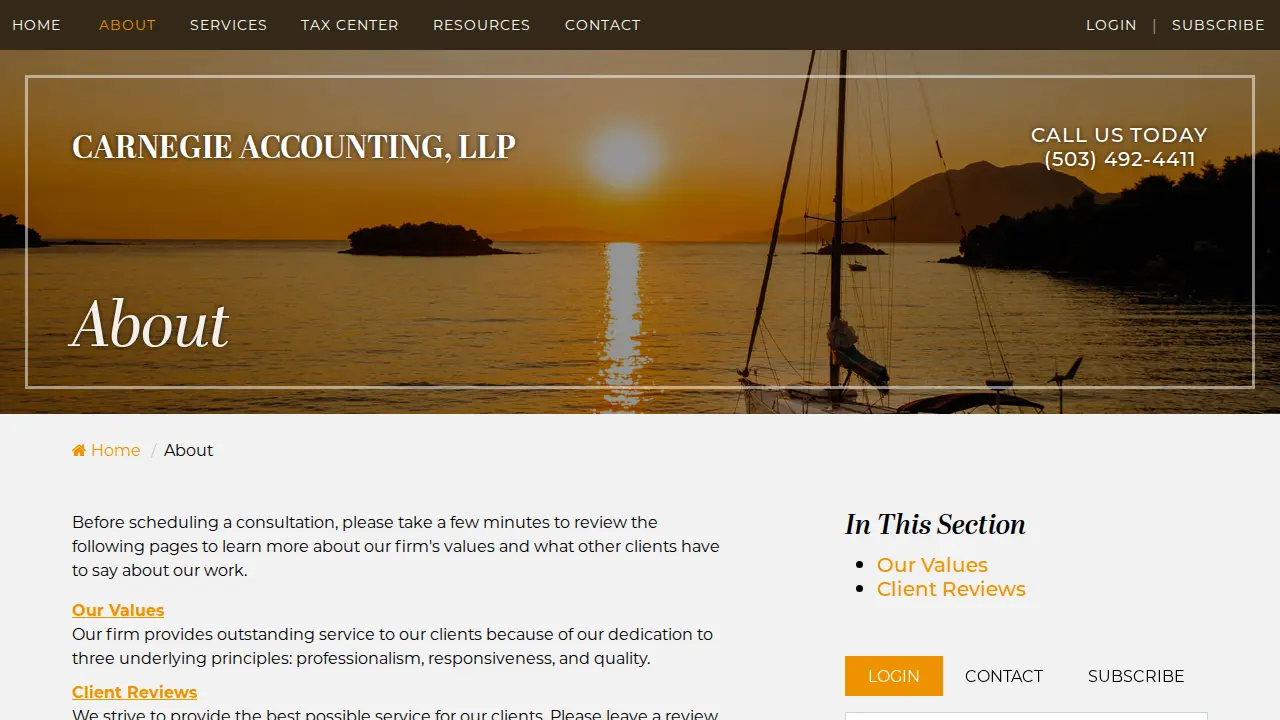 Carnegie Accounting, LLP page