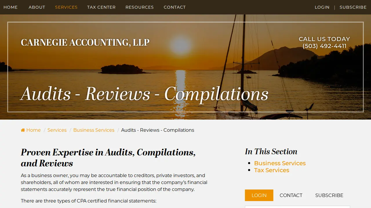 Carnegie Accounting, LLP page