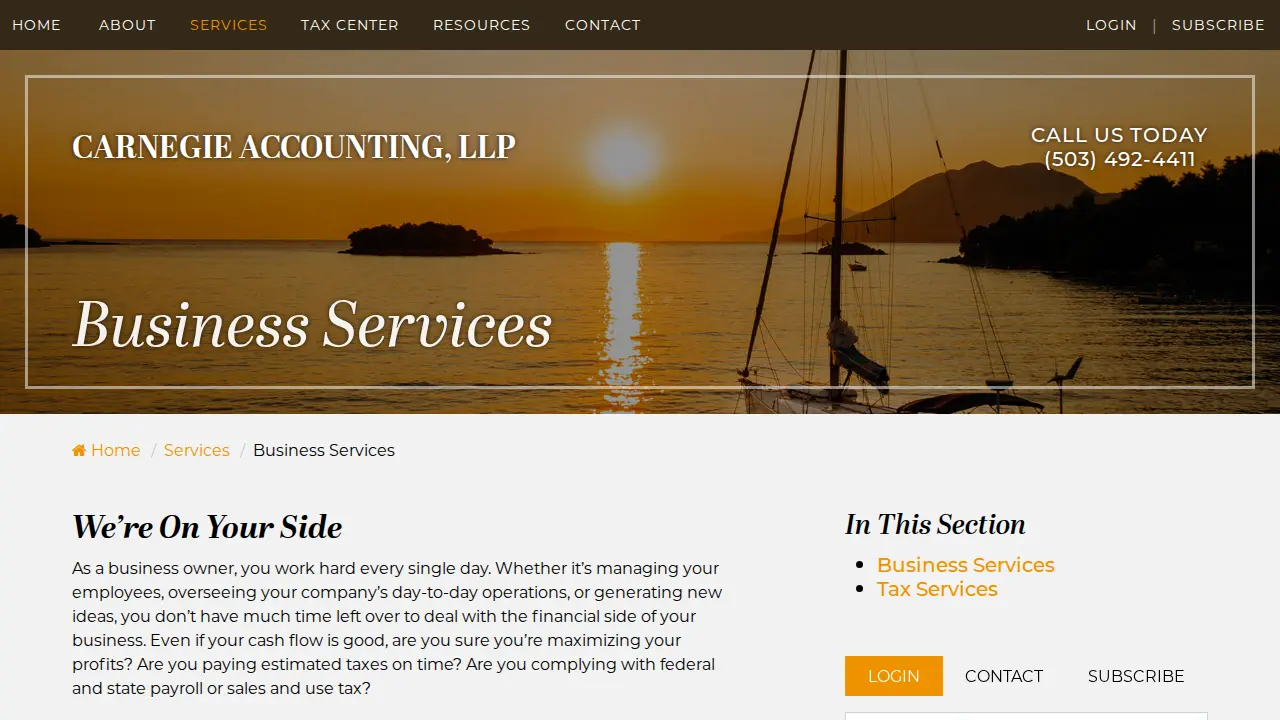 Carnegie Accounting, LLP page