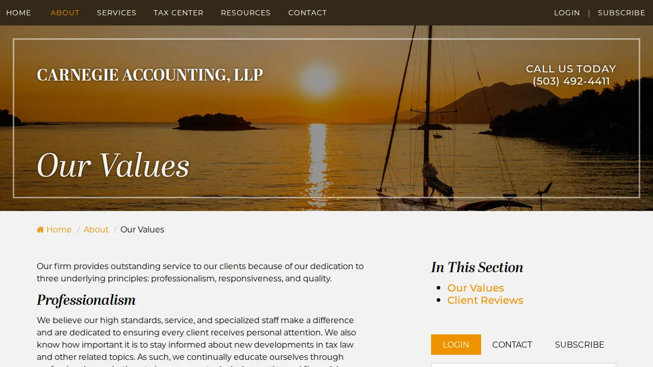 Carnegie Accounting, LLP page