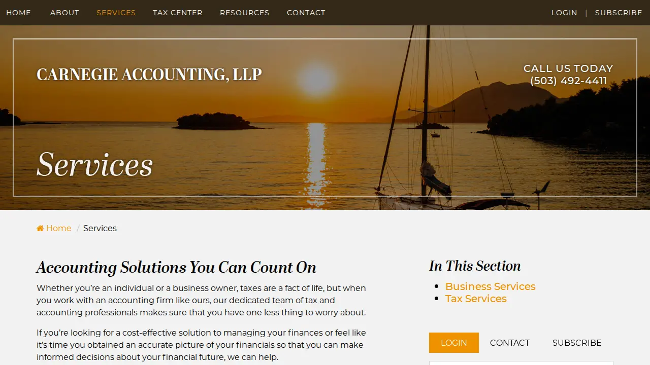 Carnegie Accounting, LLP page