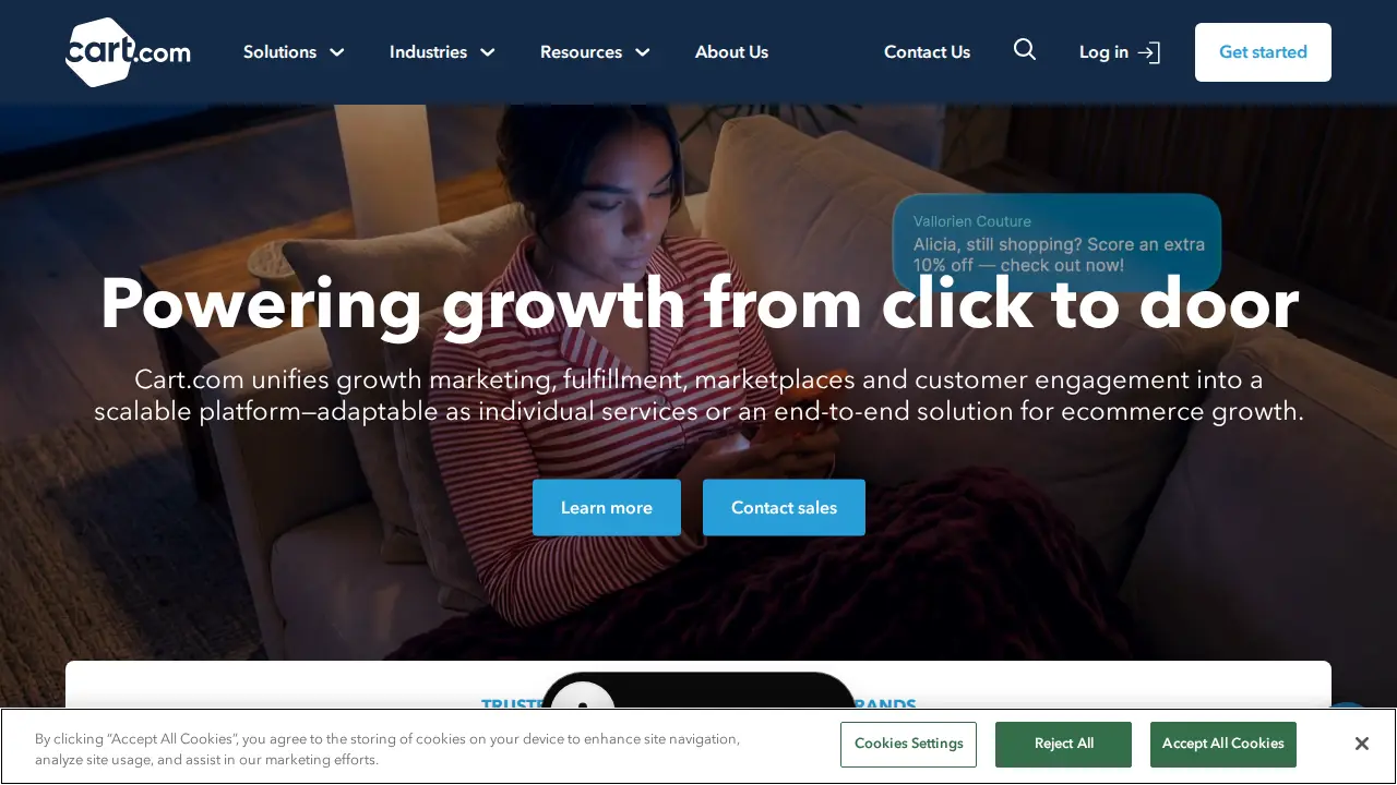 OceanX by Cart.com page