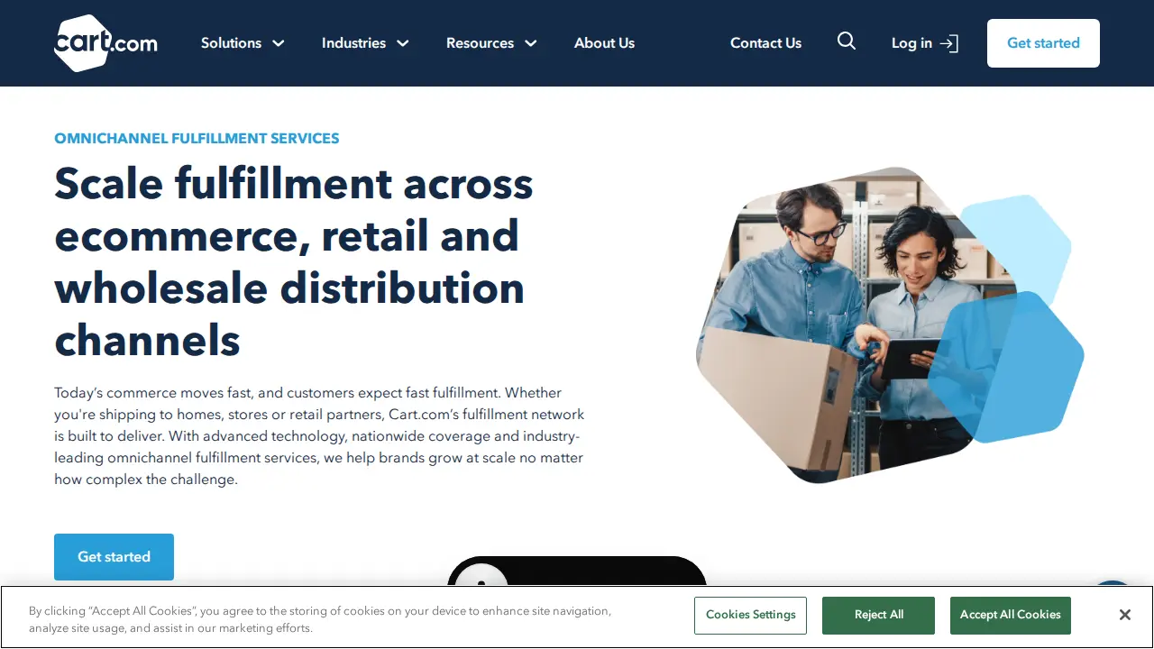 OceanX by Cart.com page