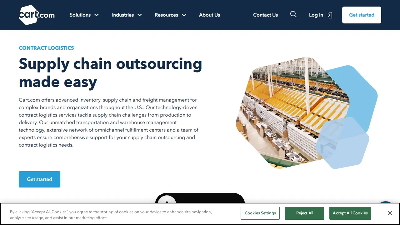 OceanX by Cart.com page