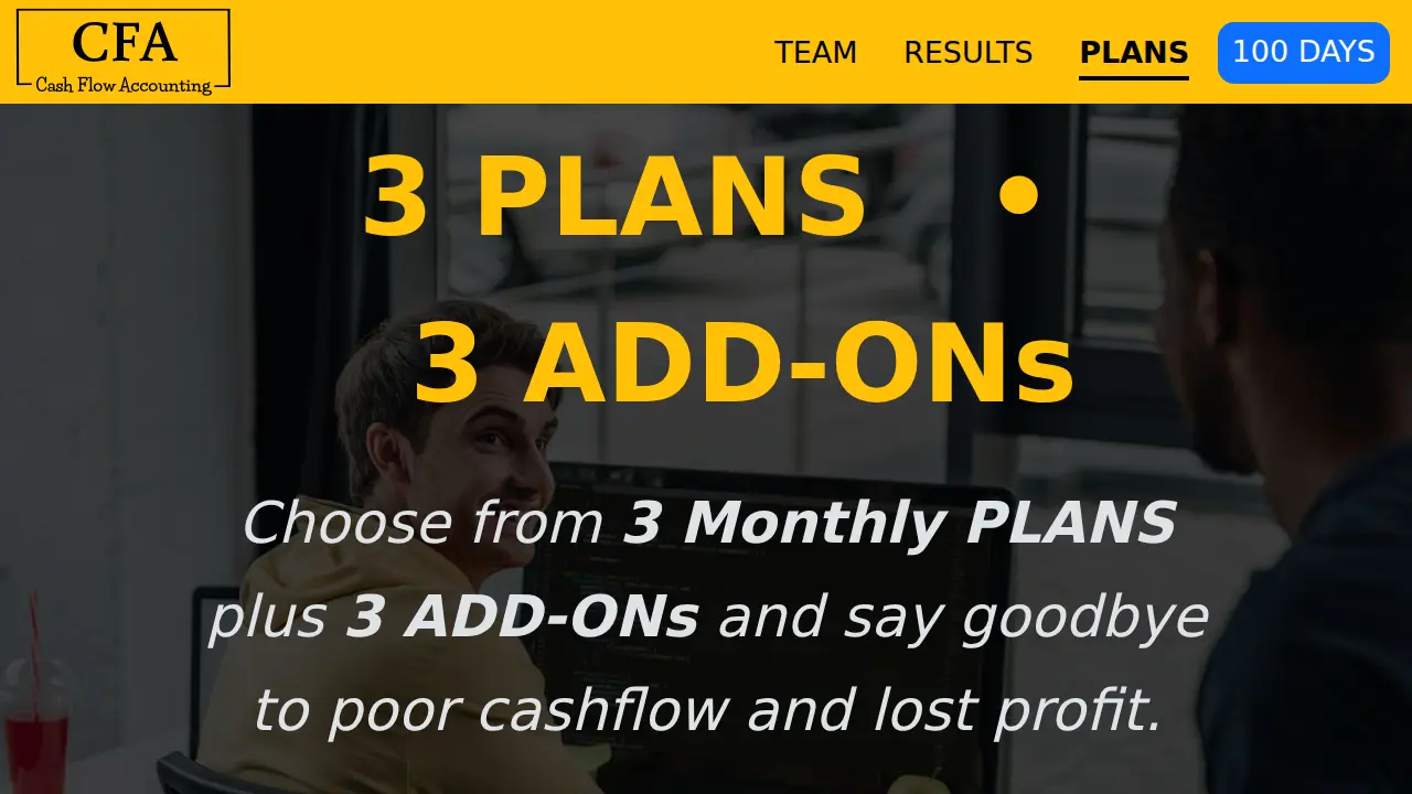 Cash Flow Accounting page
