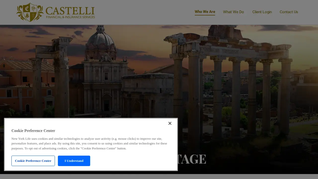 Castelli Financial page