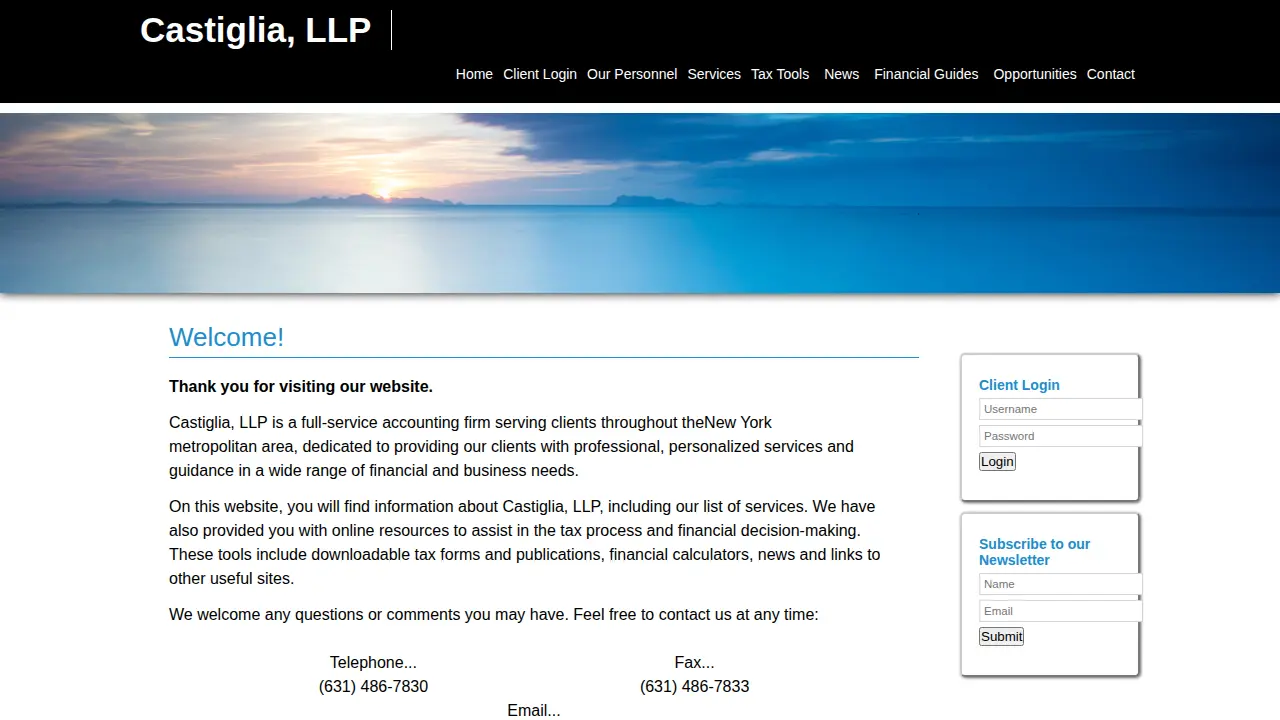 CASTIGLIA, LLP page