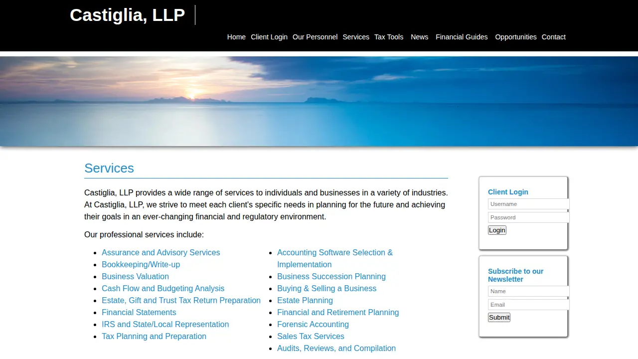 CASTIGLIA, LLP page