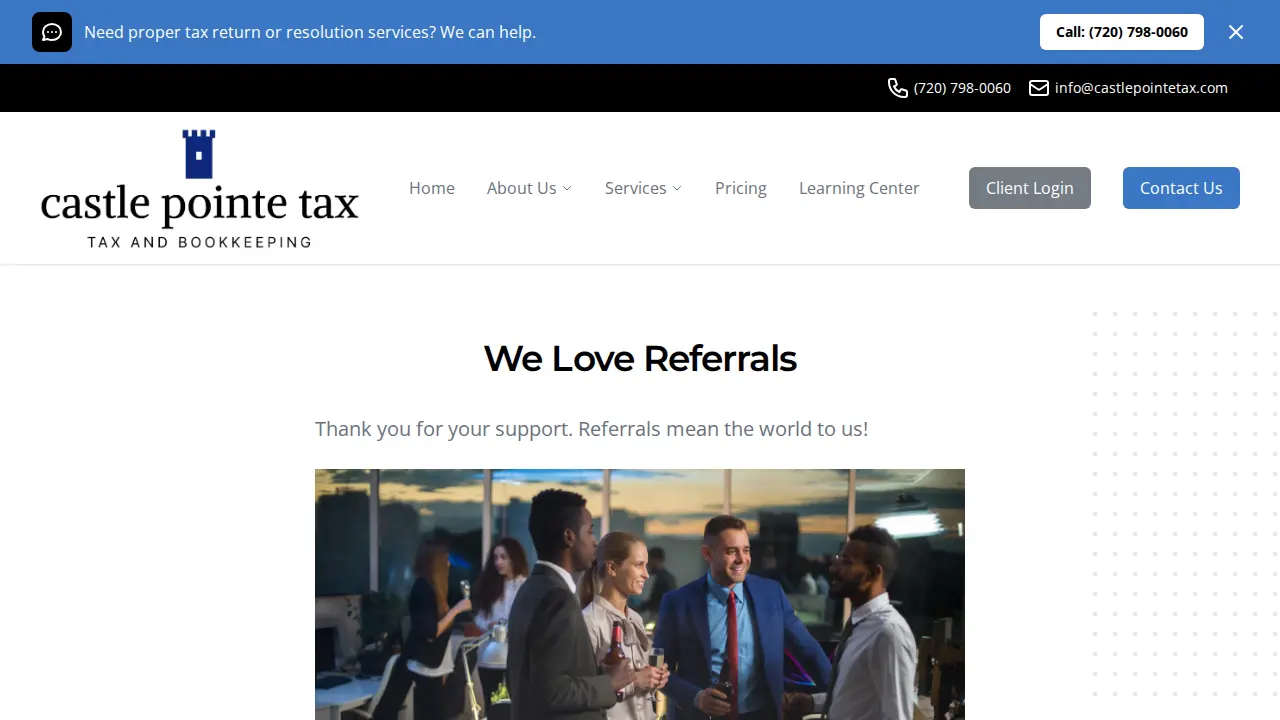 Castle Pointe Tax page