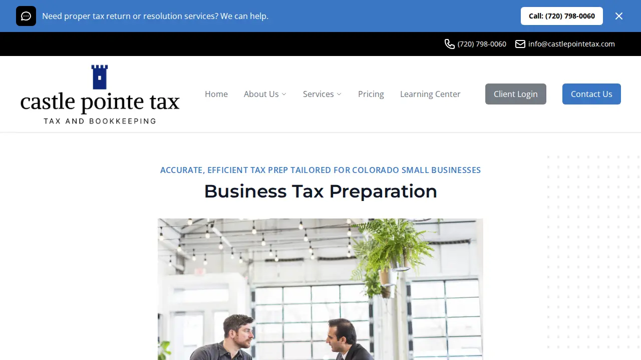 Castle Pointe Tax page