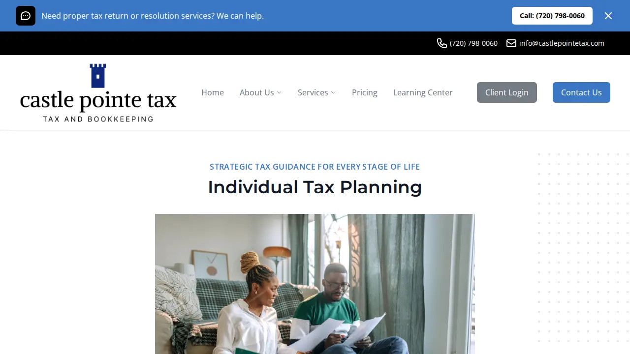 Castle Pointe Tax page