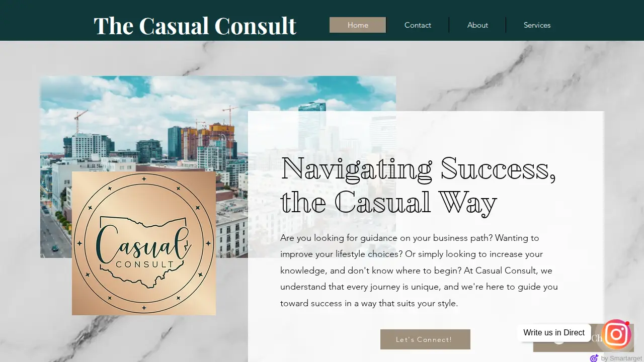 Casual Consult website
