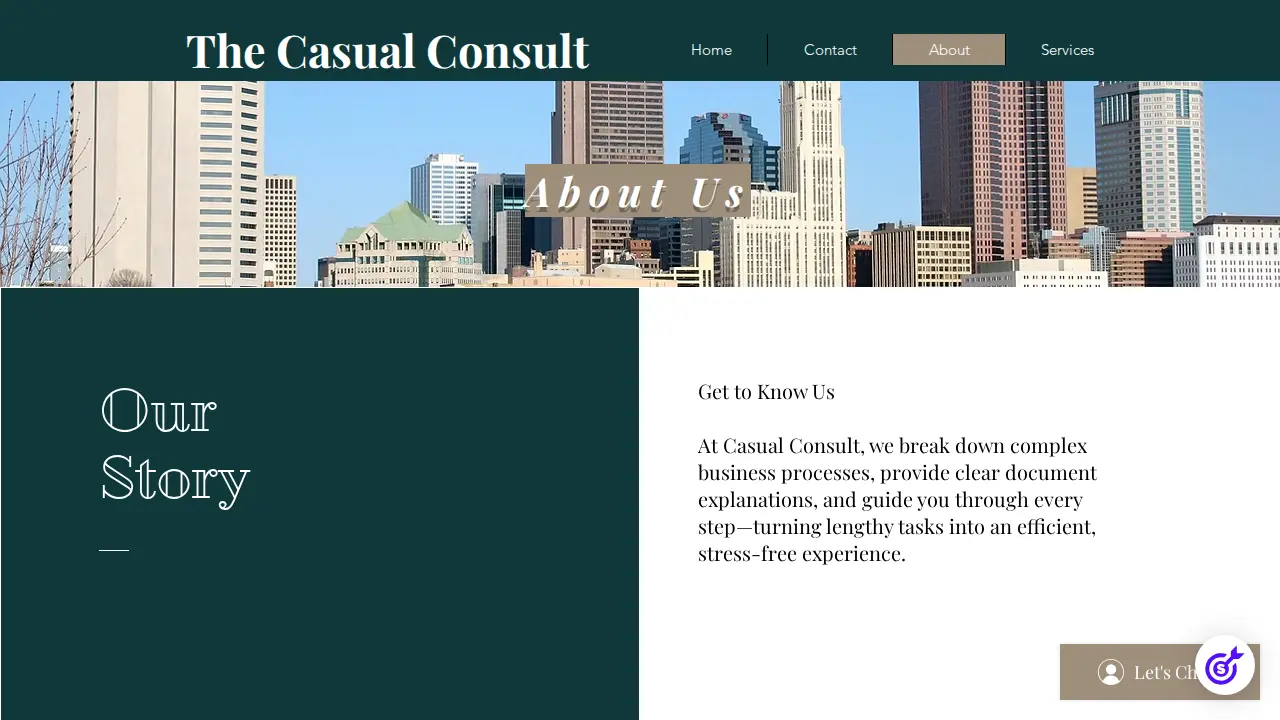 Casual Consult page