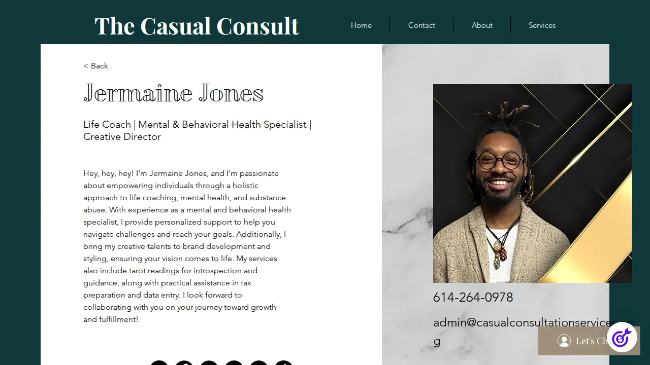 Casual Consult page