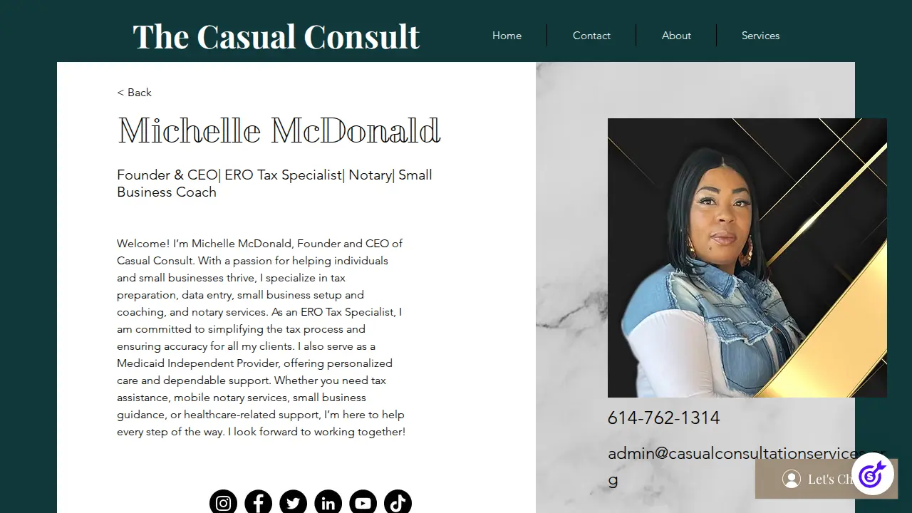 Casual Consult page