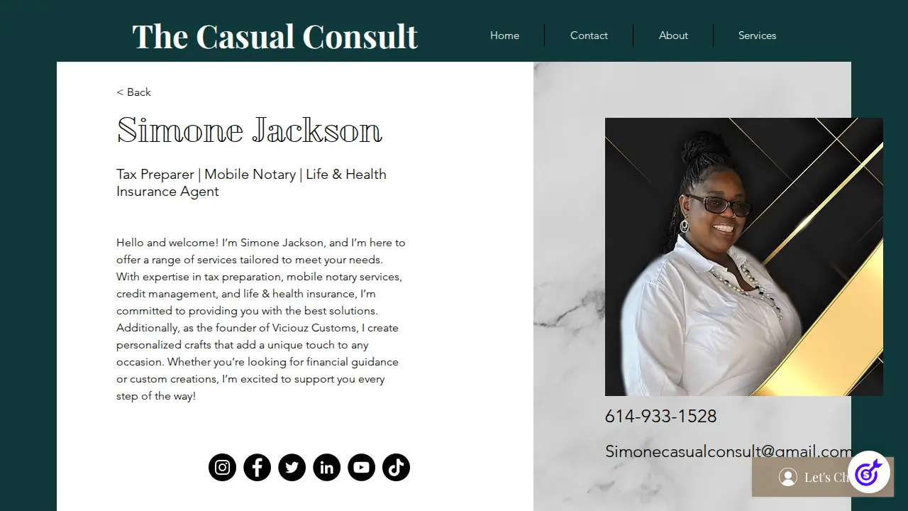 Casual Consult page