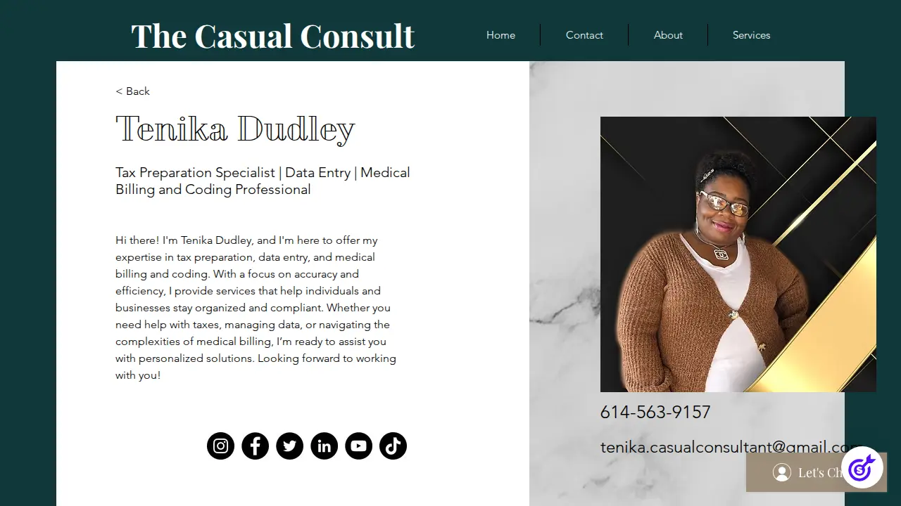 Casual Consult page