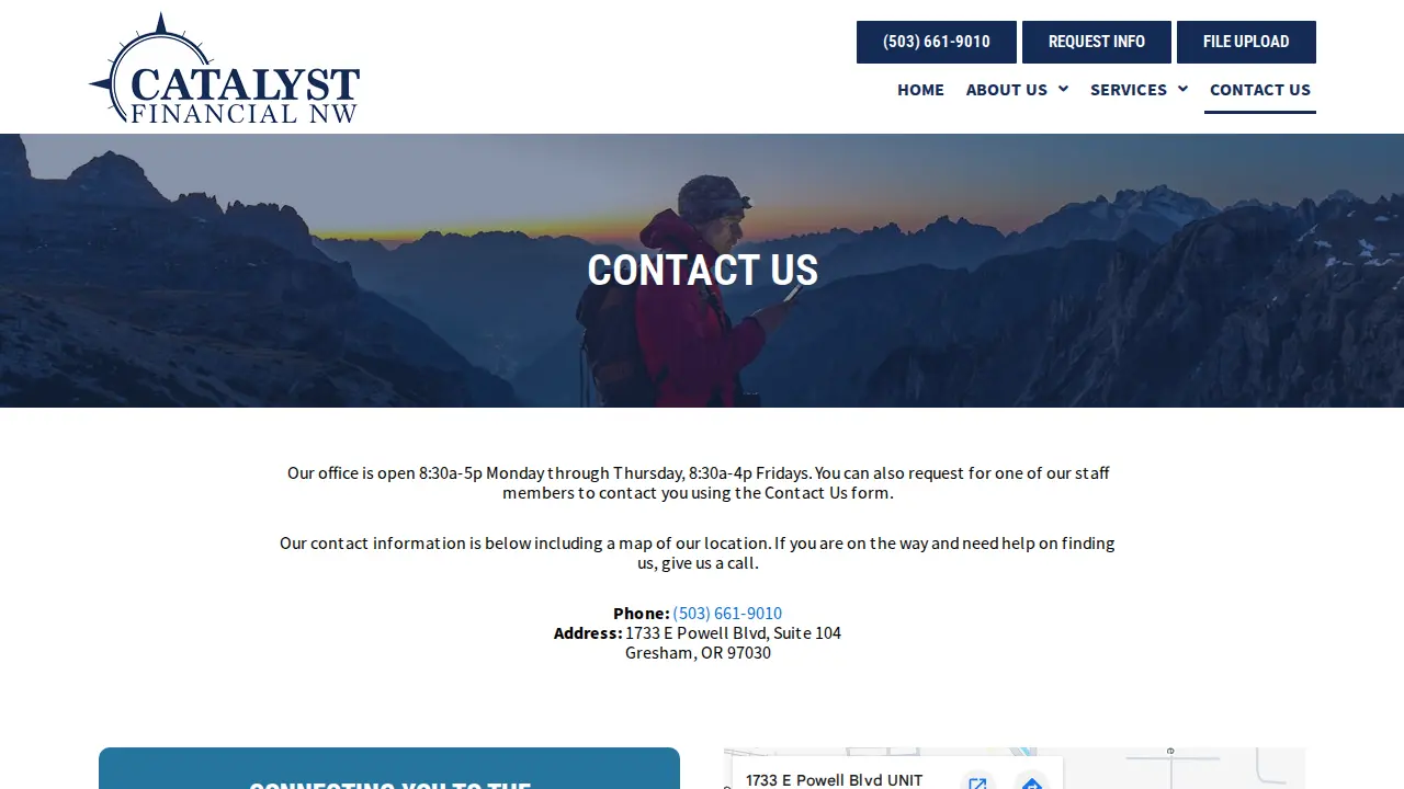 Catalyst Financial NW page