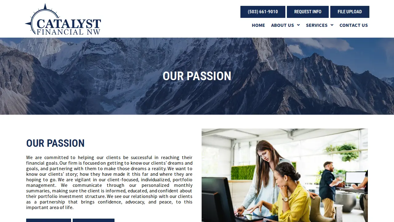 Catalyst Financial NW page