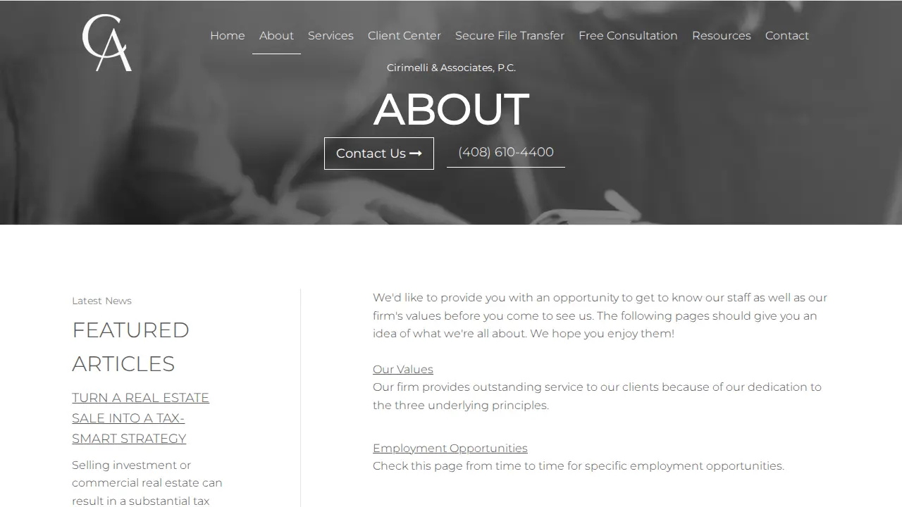 Cirimelli & Associates LLP page
