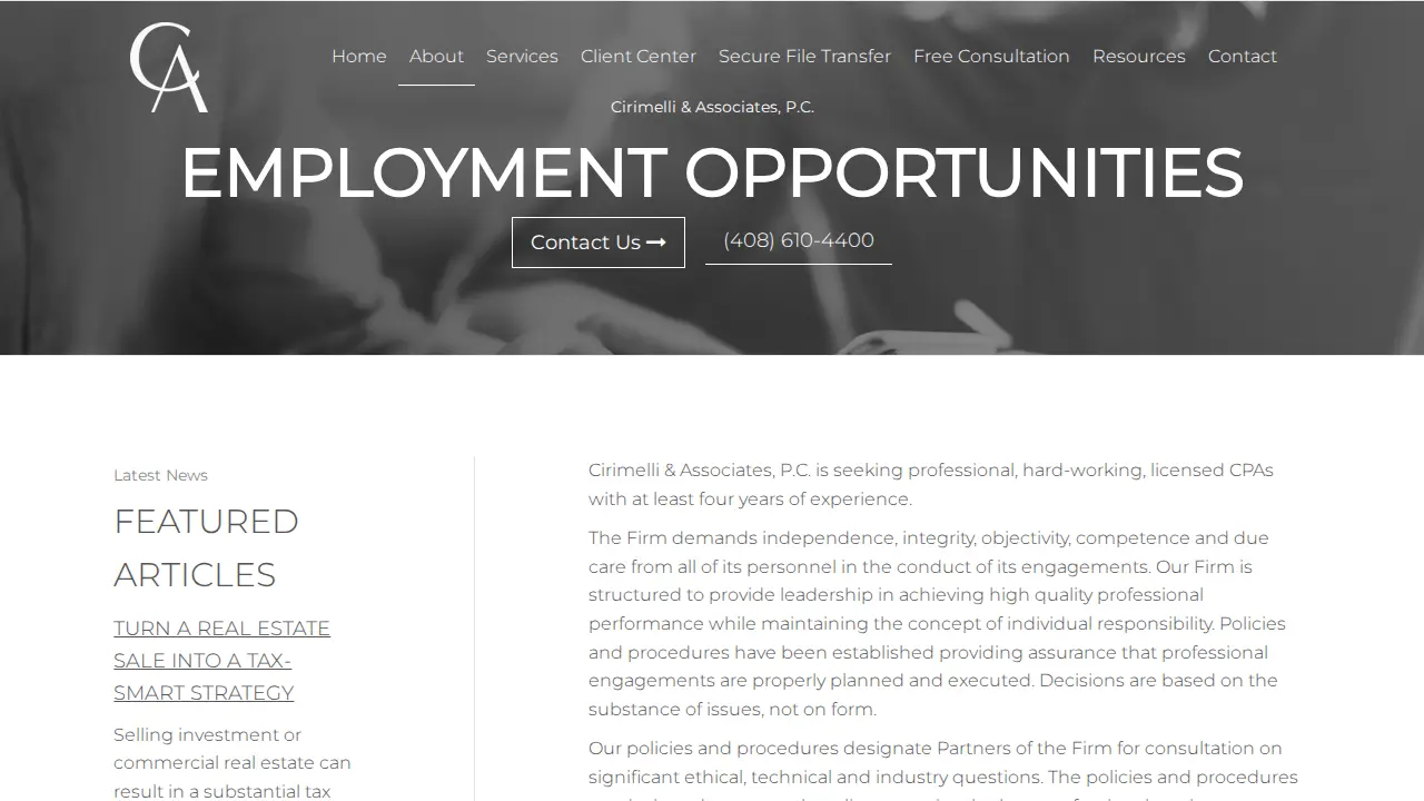 Cirimelli & Associates LLP page