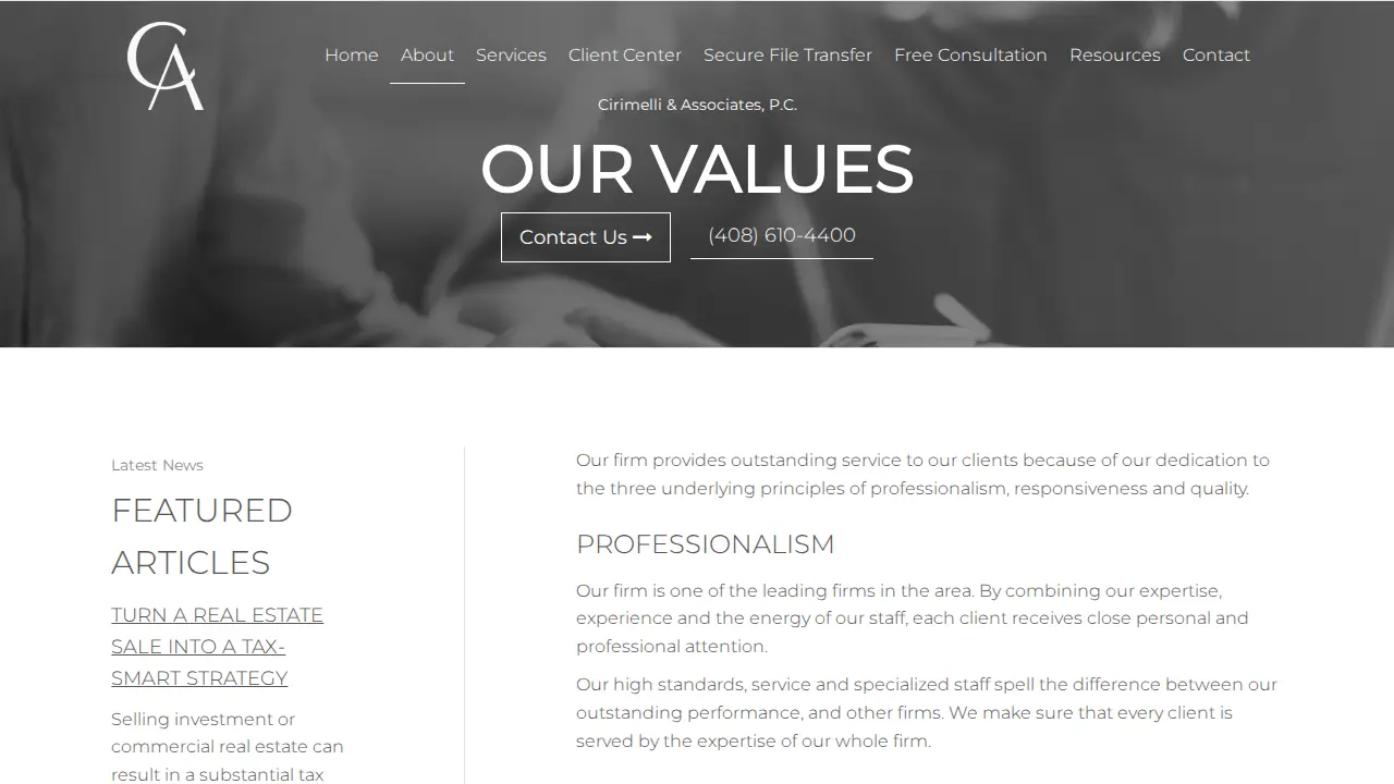 Cirimelli & Associates LLP page