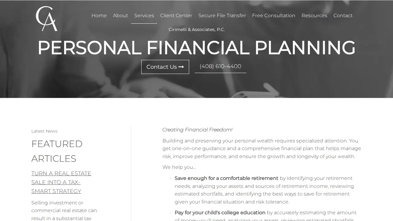 Cirimelli & Associates LLP page