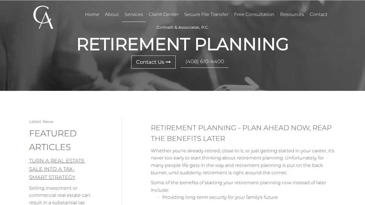 Cirimelli & Associates LLP page
