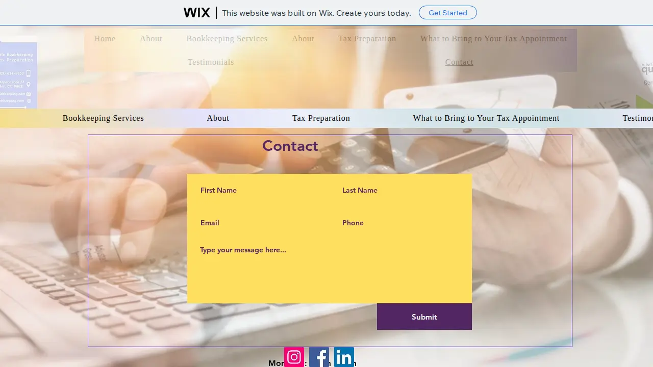 Common Cents Bookkeeping and Tax Preparation page