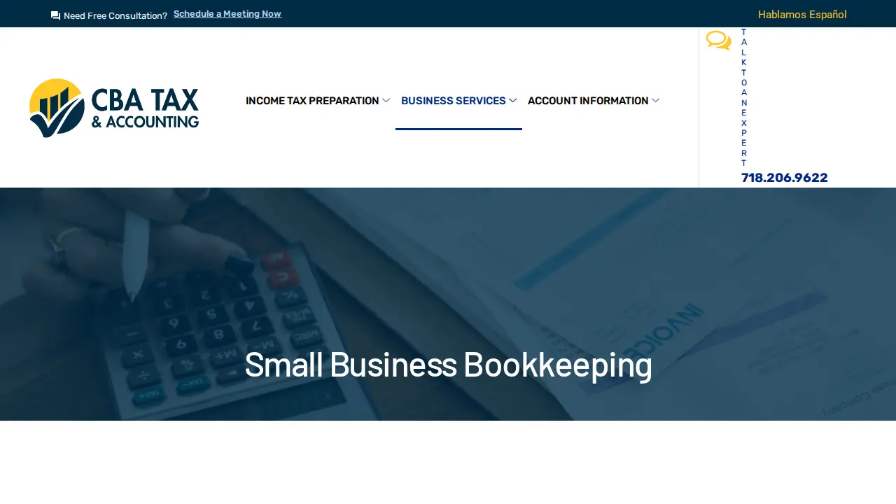 CBATAX PREPARATION SERVICE page