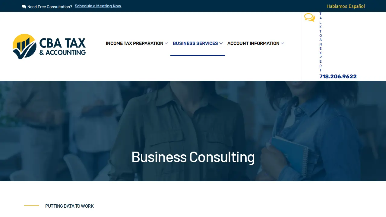 CBATAX PREPARATION SERVICE page